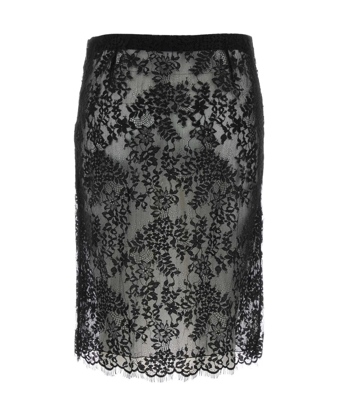 Black Lace Skirt - 2