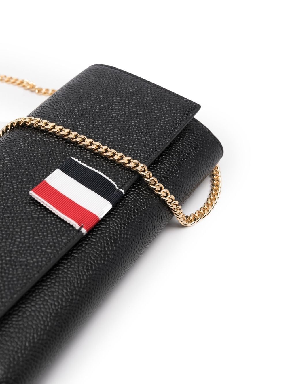 logo-patch leather shoulder bag - 5
