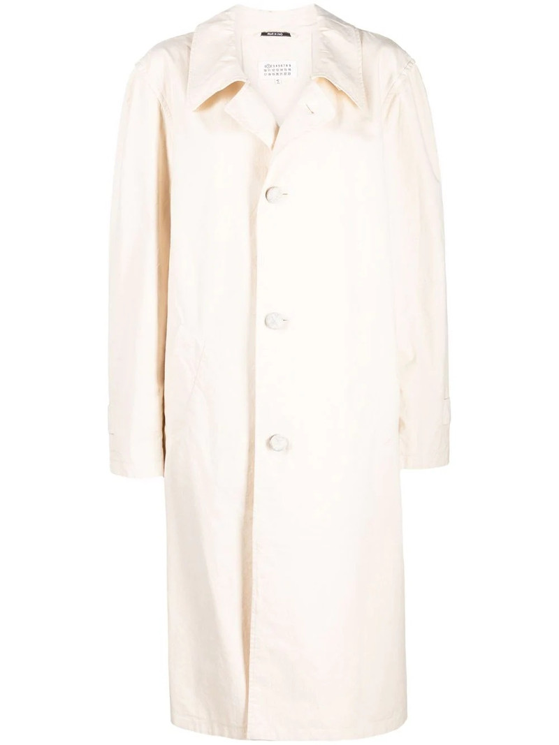 single-breasted midi coat 1