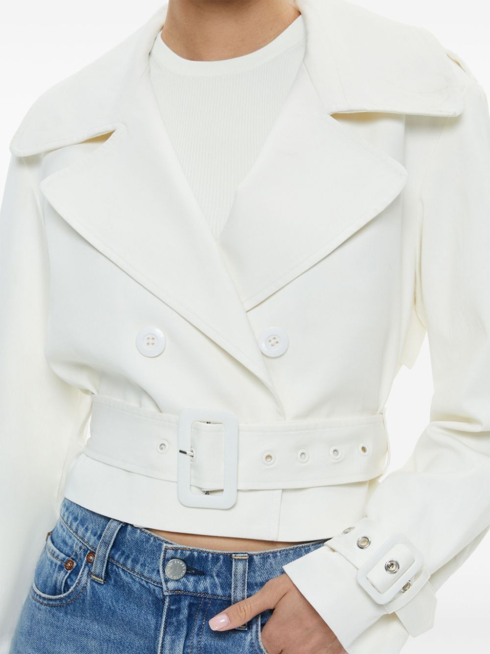 Keith cropped trench jacket - 5