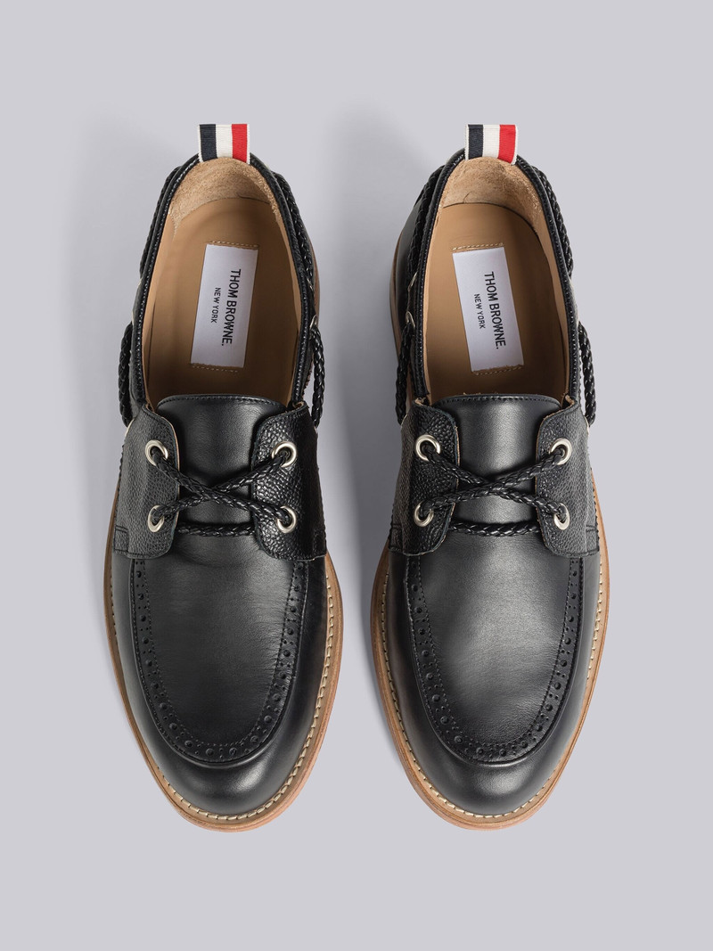 VITELLO CALF LEATHER BOAT SHOE 4