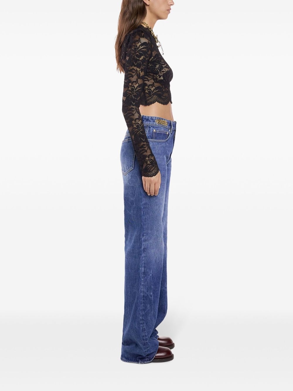 boyfriend jeans with charm detail - 3