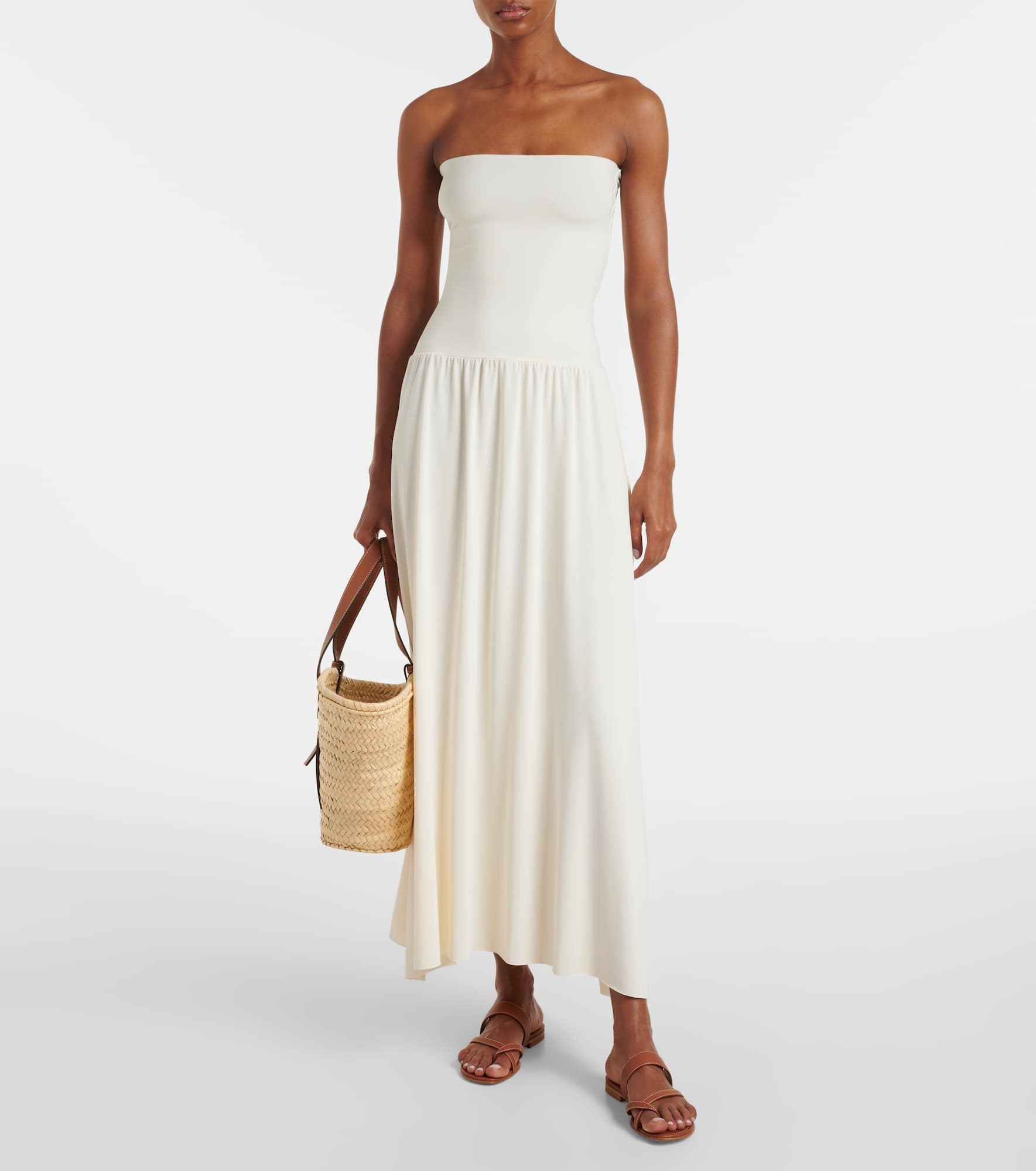Oda strapless crêpe jersey maxi dress - 2