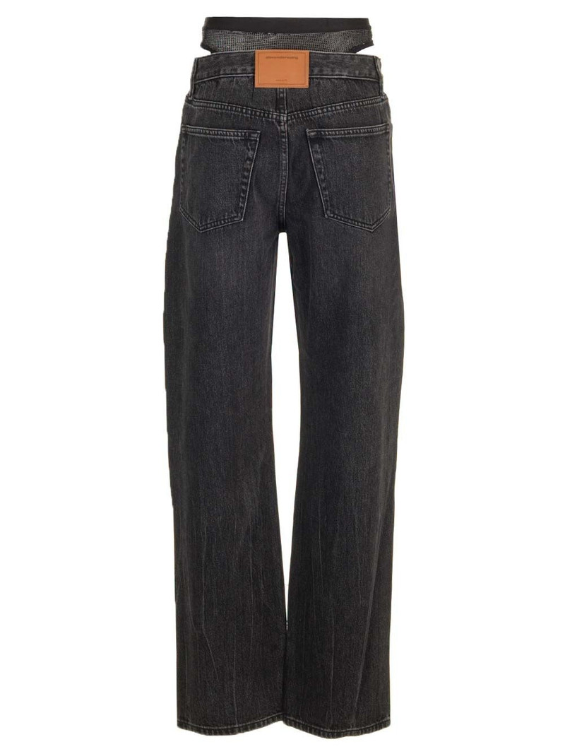 Alexander Wang Straight Leg Jeans Grey outlook