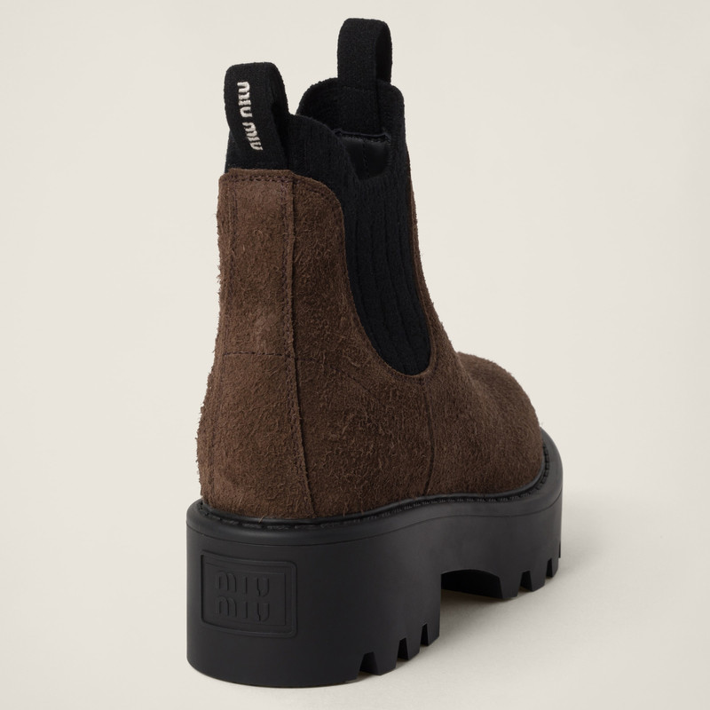 Miu Miu Suede booties outlook