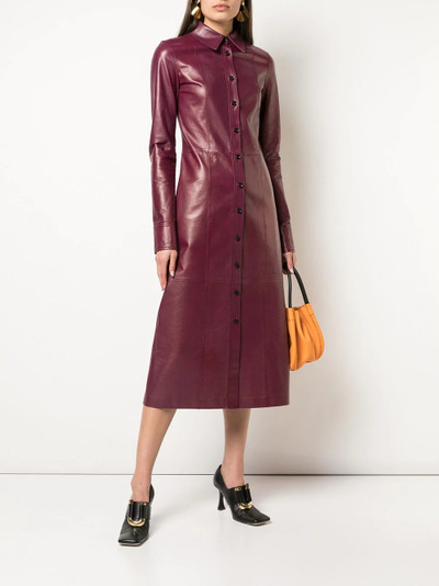 Proenza Schouler leather shirt dress outlook