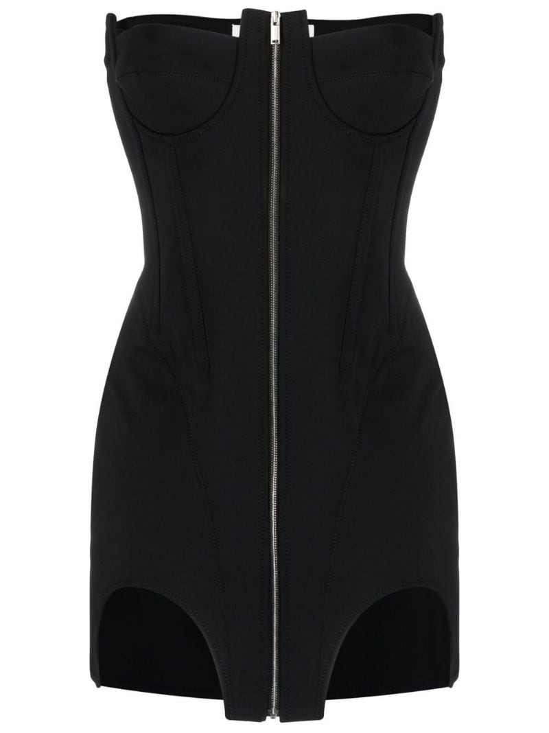 double arch bustier minidress - 1