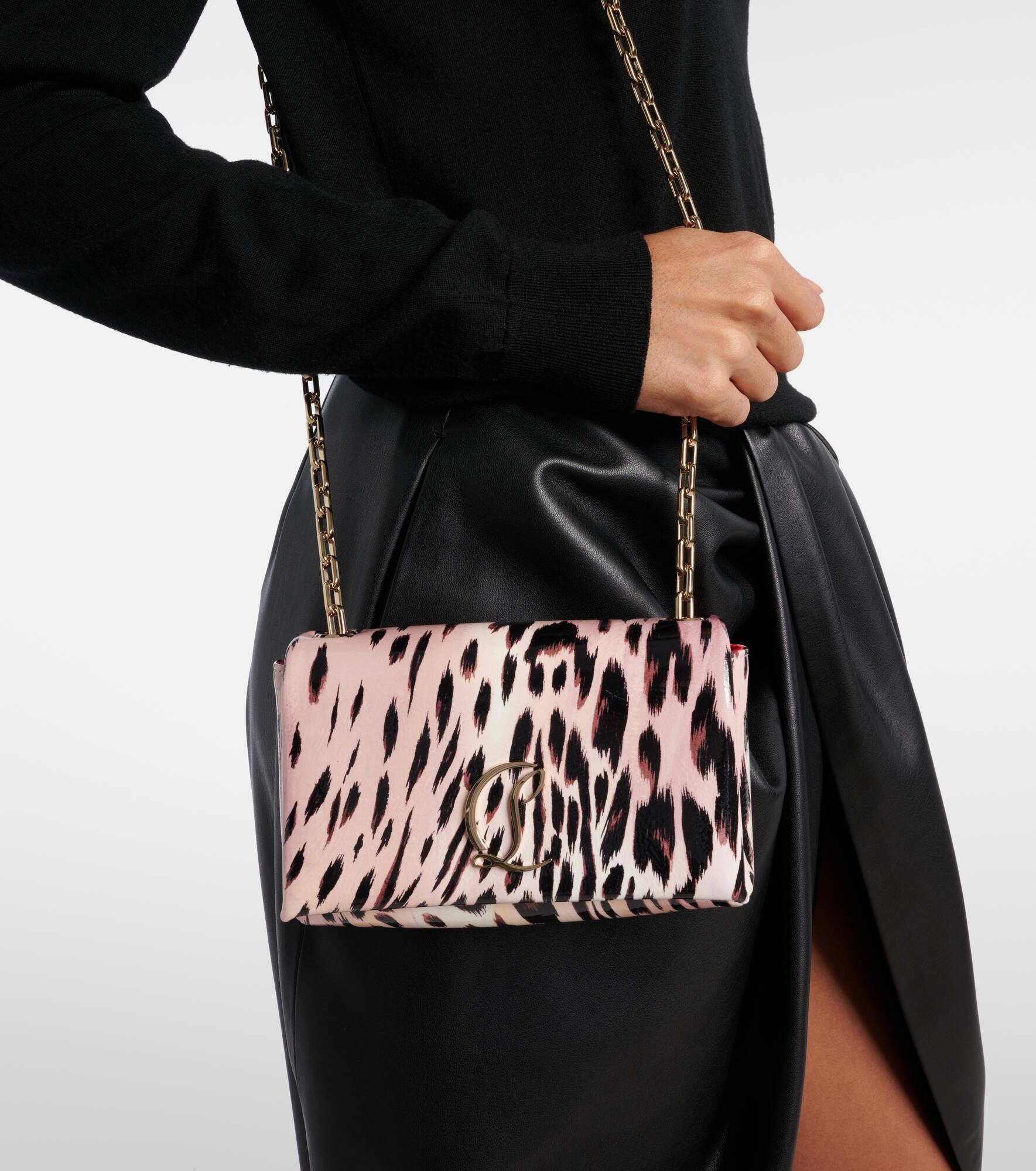 Loubi54 printed leather clutch - 2