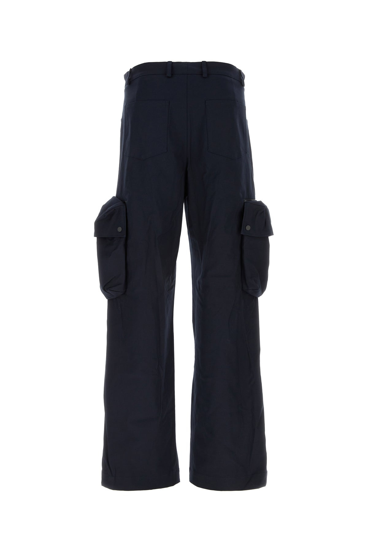 Midnight blue stretch cotton cargo pant - 2