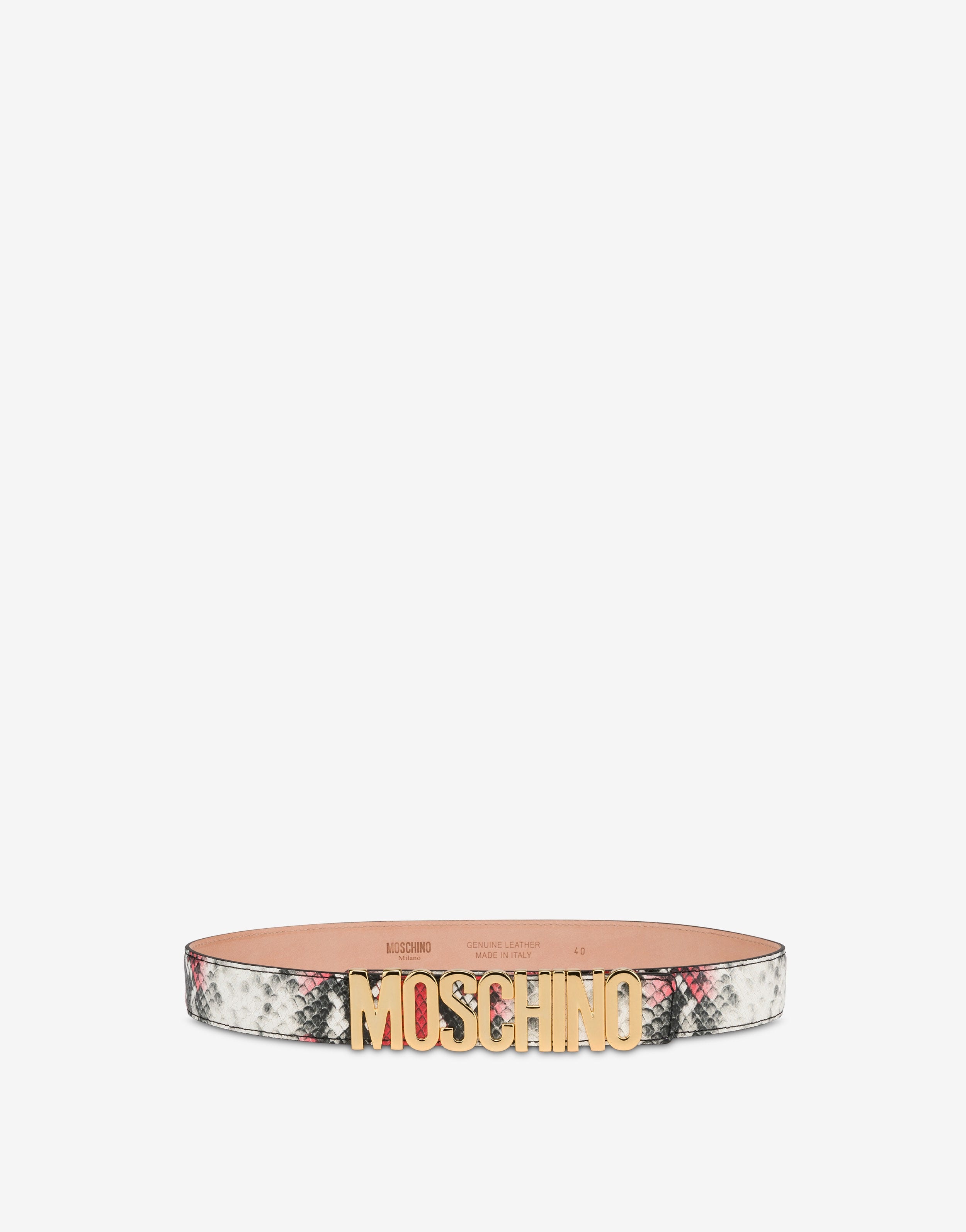 LOGO LETTERING PYTHON-PRINT BELT - 1