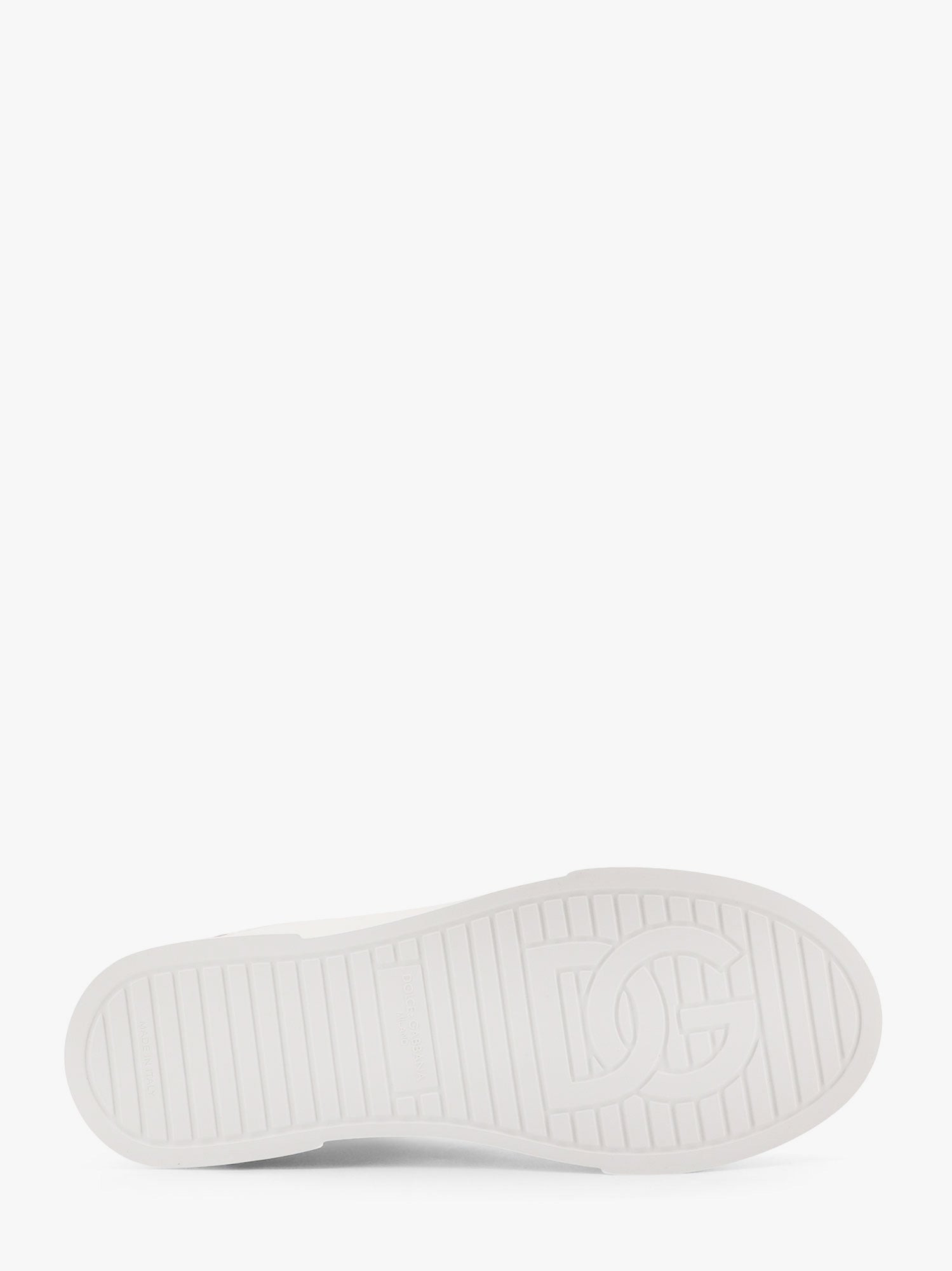 Dolce & Gabbana Portofino Leather Low-Top Sneakers With Lateral Lettering Logo - 4