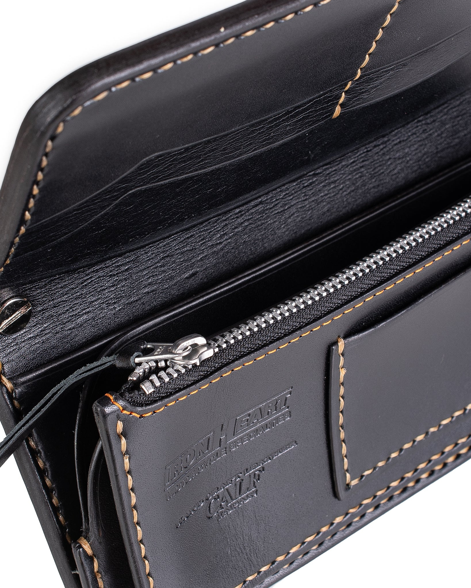 IHG-03-BLK Long Shell Cordovan Wallet - Black - 5