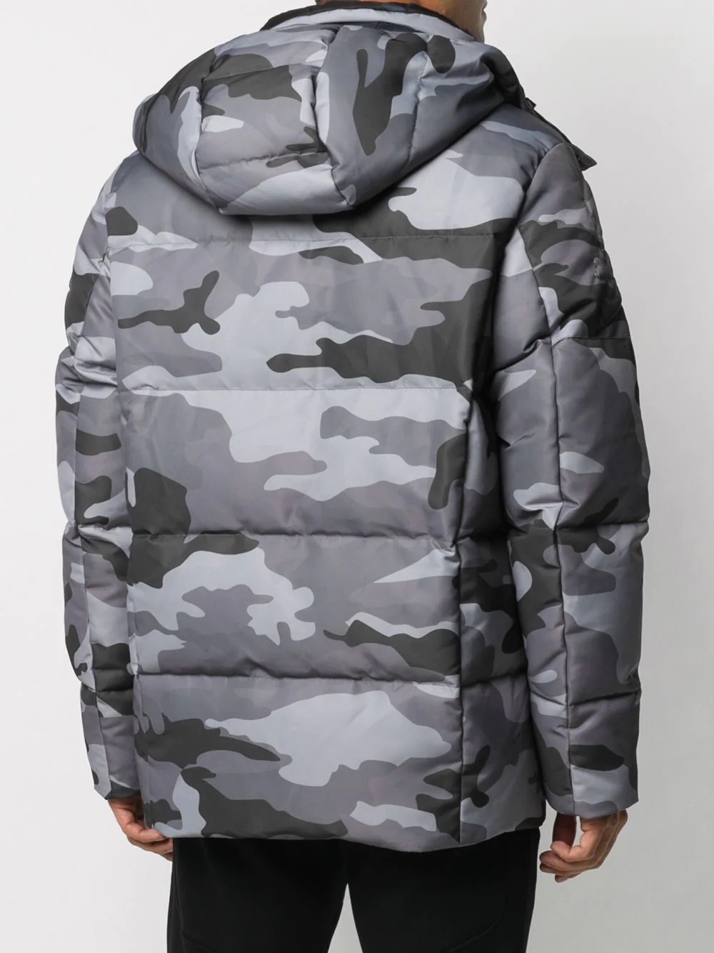 camouflage print puffer coat - 4