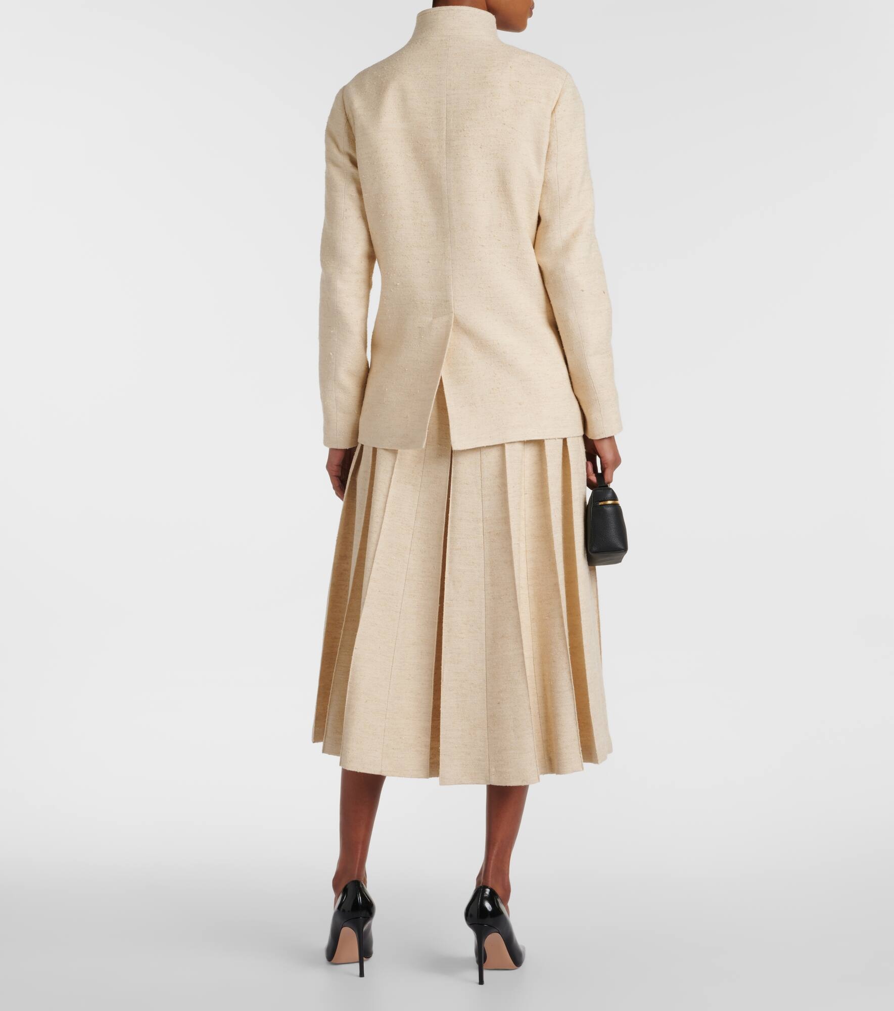 Spagna wool, linen and silk blazer - 3