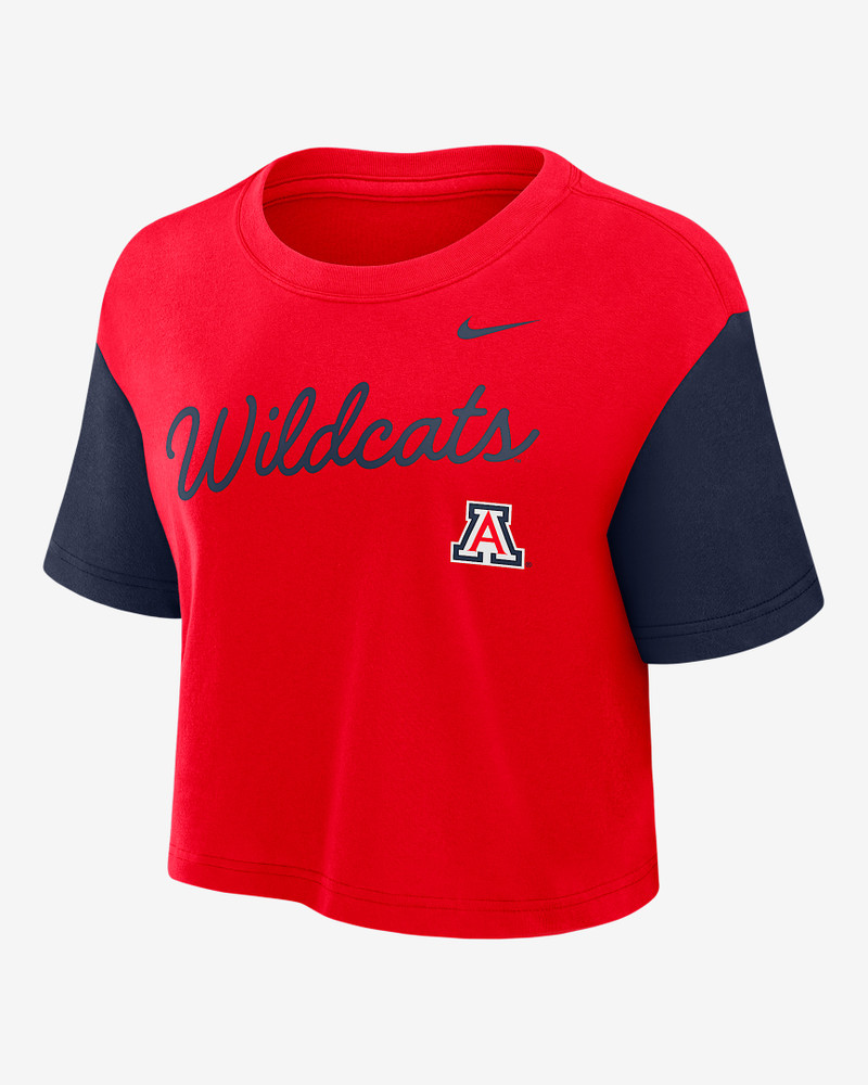 Arizona Script Women's Nike Dri-FIT College Cropped T-Shirt 1