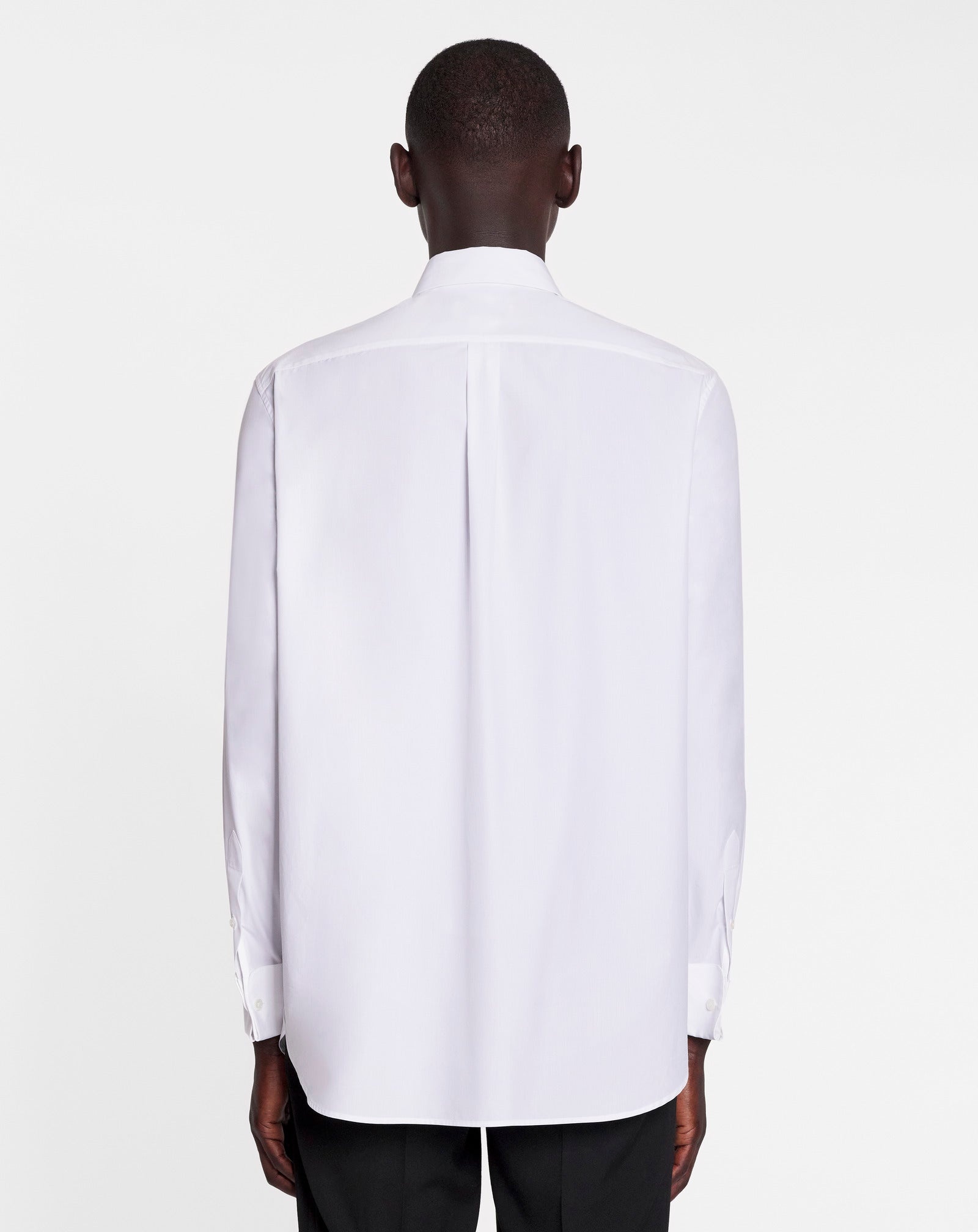 REGULAR FIT SHIRT WITH EMBROIDERED PLASTRON - 4