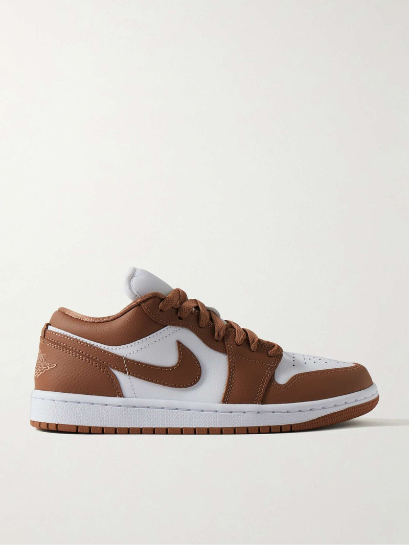 Air Jordan 1 Low embroidered leather sneakers - 1