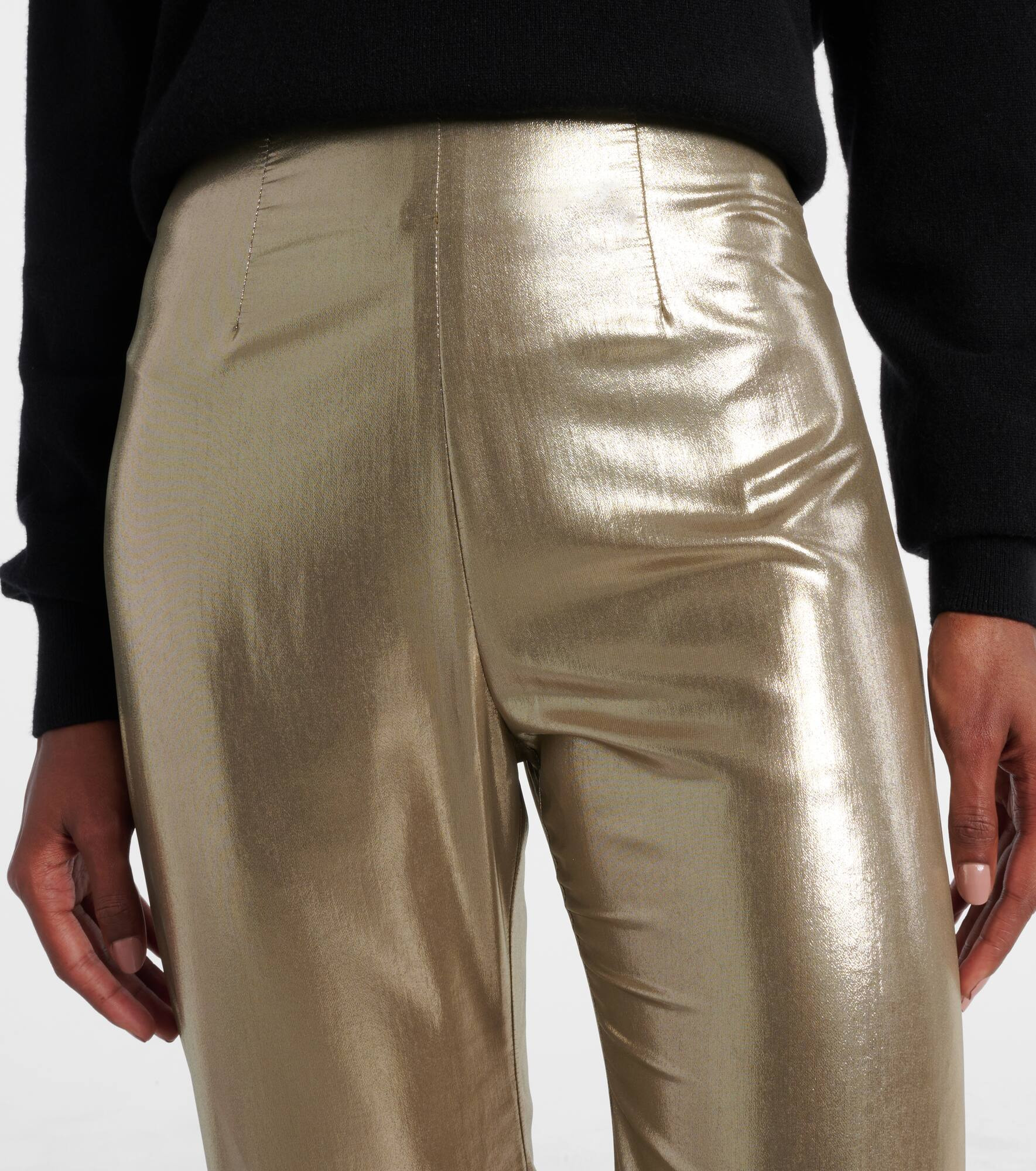 High-rise wide-leg pants - 4