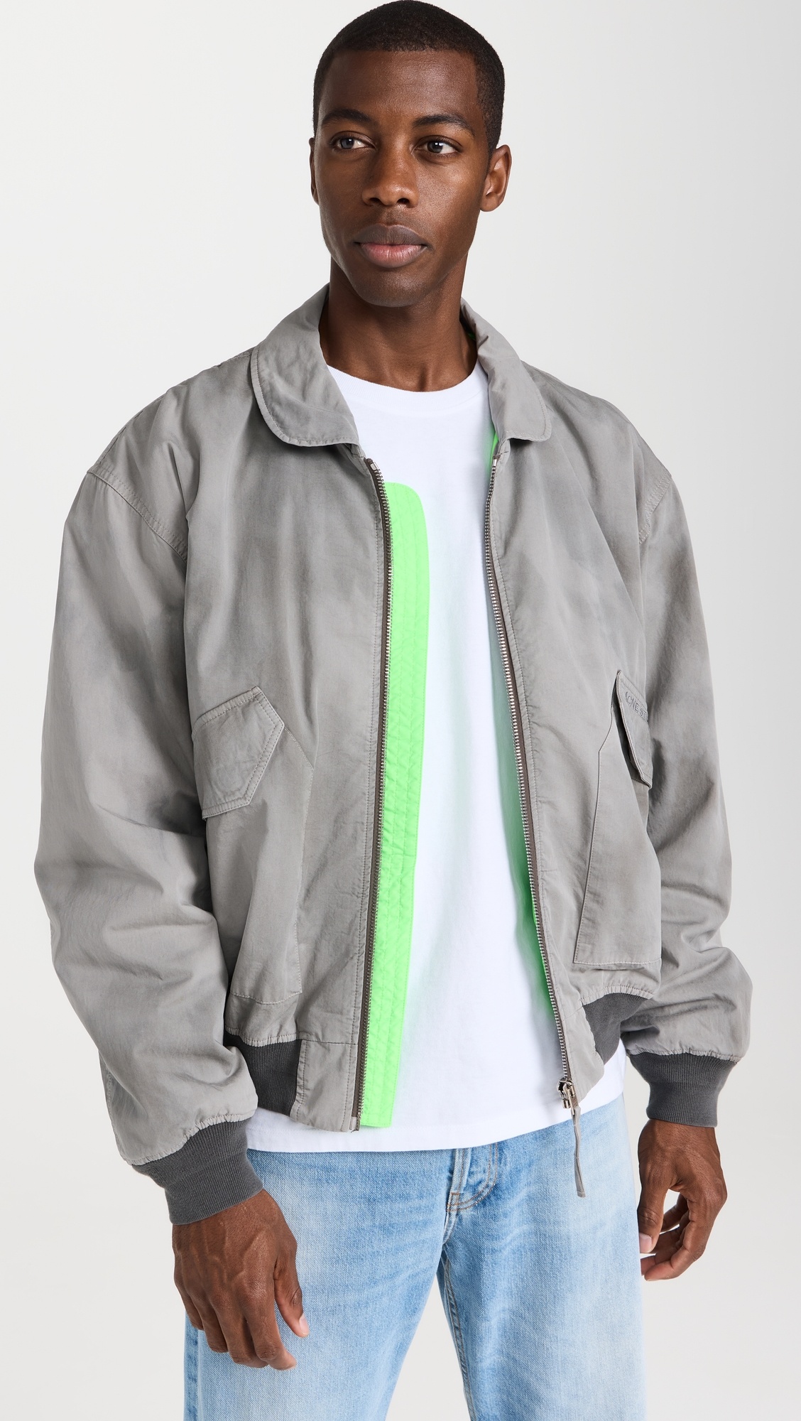 Acne Studios Orlinga Cotton Twill Bomber Jacket shopbop REVERSIBLE