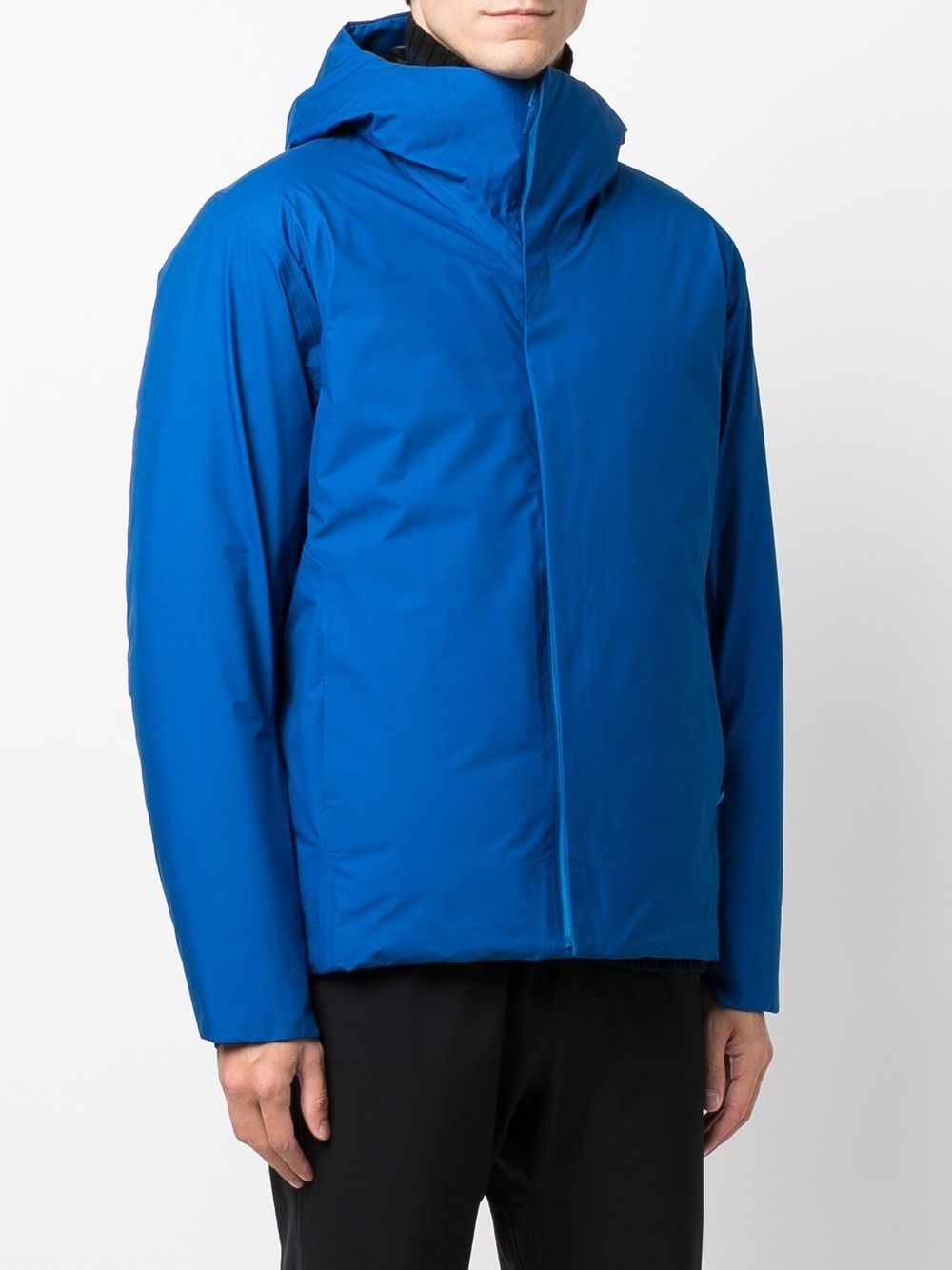 padded hooded down jacket - 3