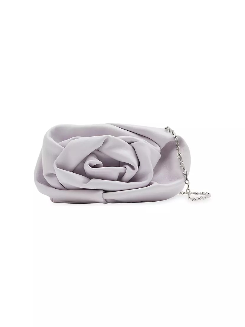 【BURBERRY】ROSE CLUTCH ローズ チェーン付きクラッチ Burberry Leather Rose Clutch | Saks Fifth Avenue