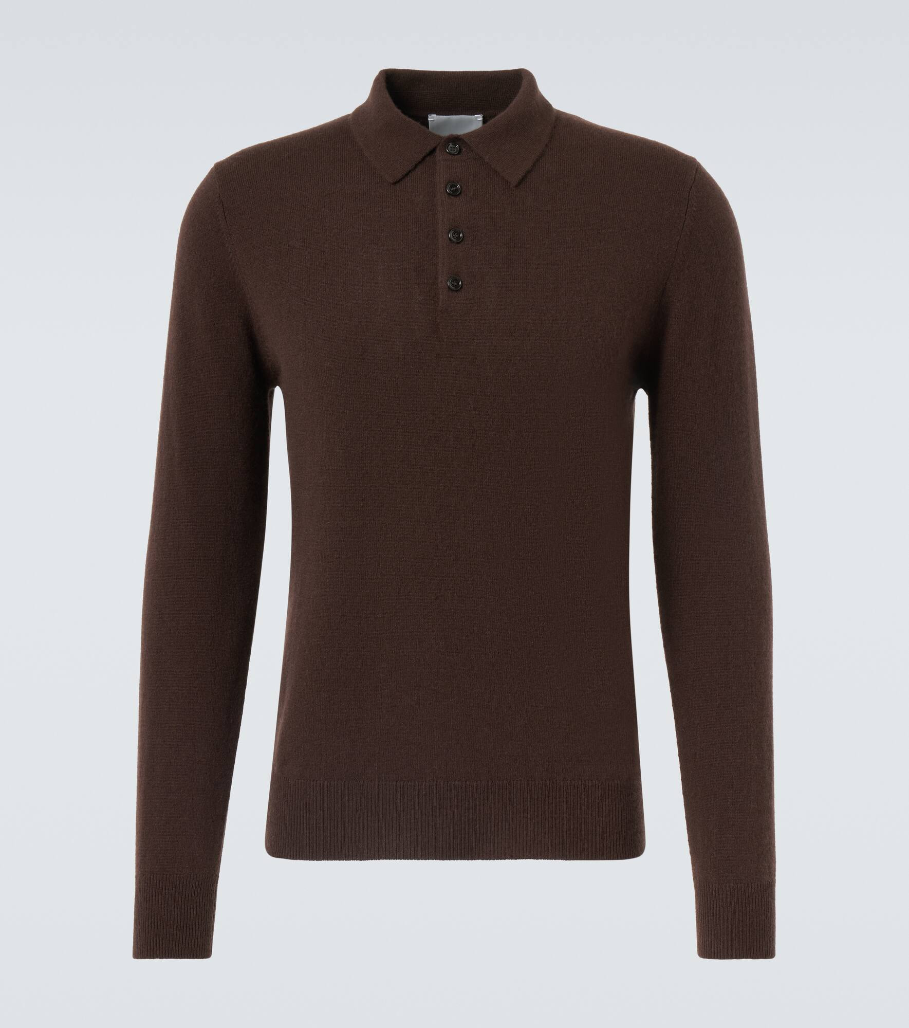 Cashmere polo sweater - 1