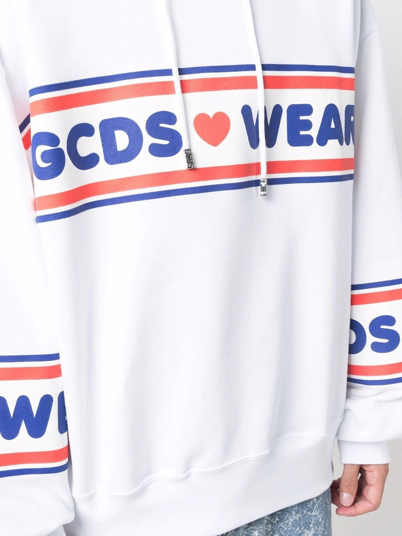 graphic-print cotton hoodie 5