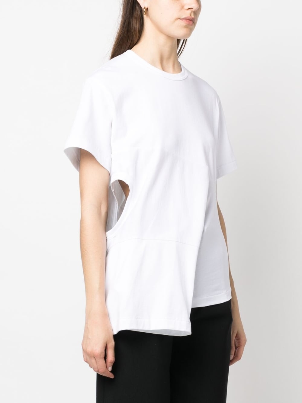 deconstructed short-sleeve cotton T-shirt - 3