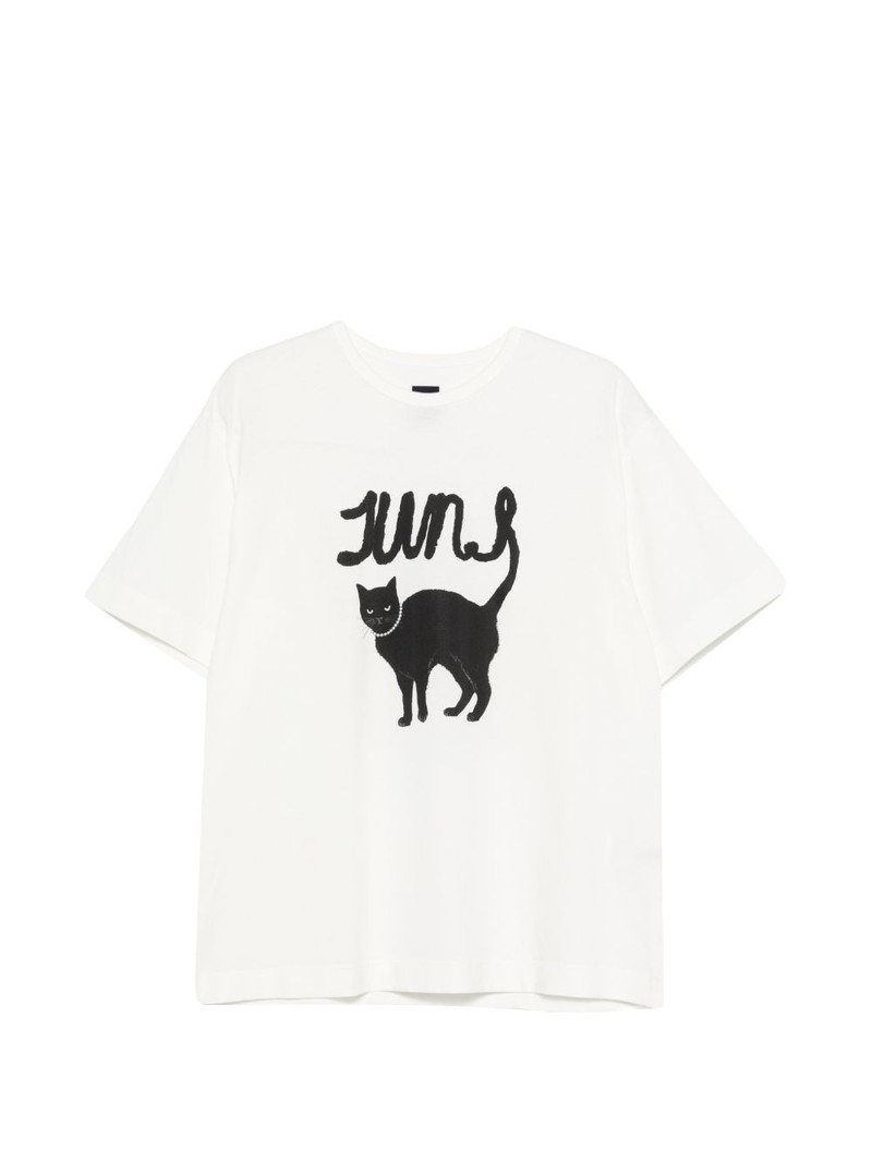 cat-print T-shirt 1