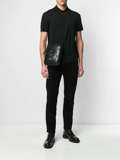 SAINT LAURENT slim-fit velvet trousers outlook