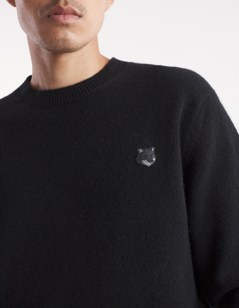 BOLD FOX HEAD PATCH REGULAR JUMPER IN LAMBSWOOL 4