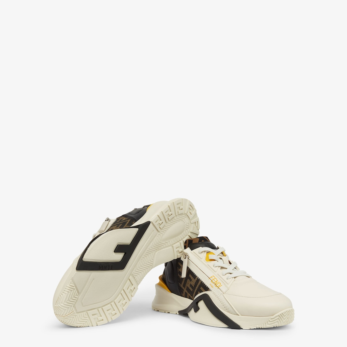 White leather low-tops - 5