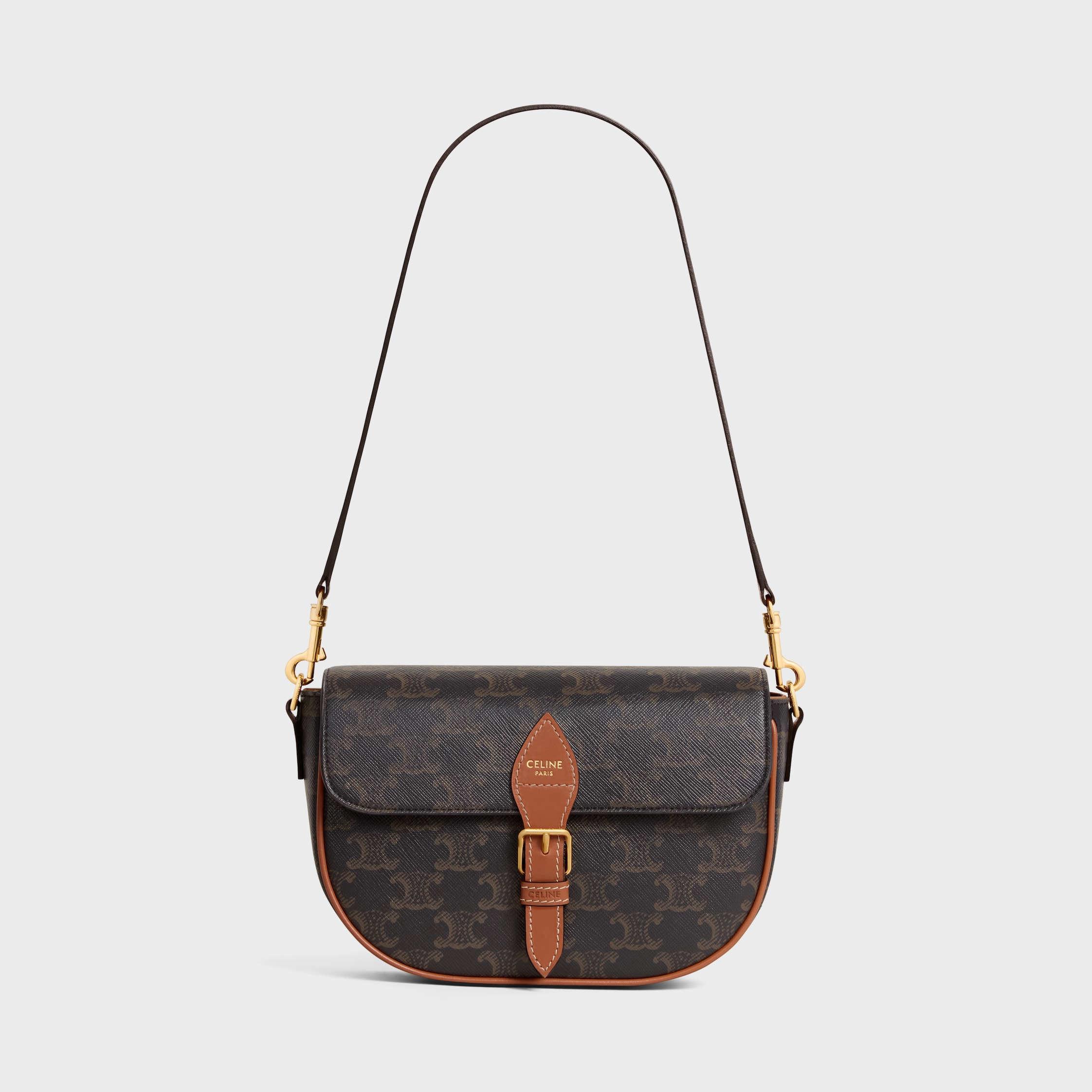 FOLCO SHOULDER BAG IN Triomphe Canvas and Calfskin - 5