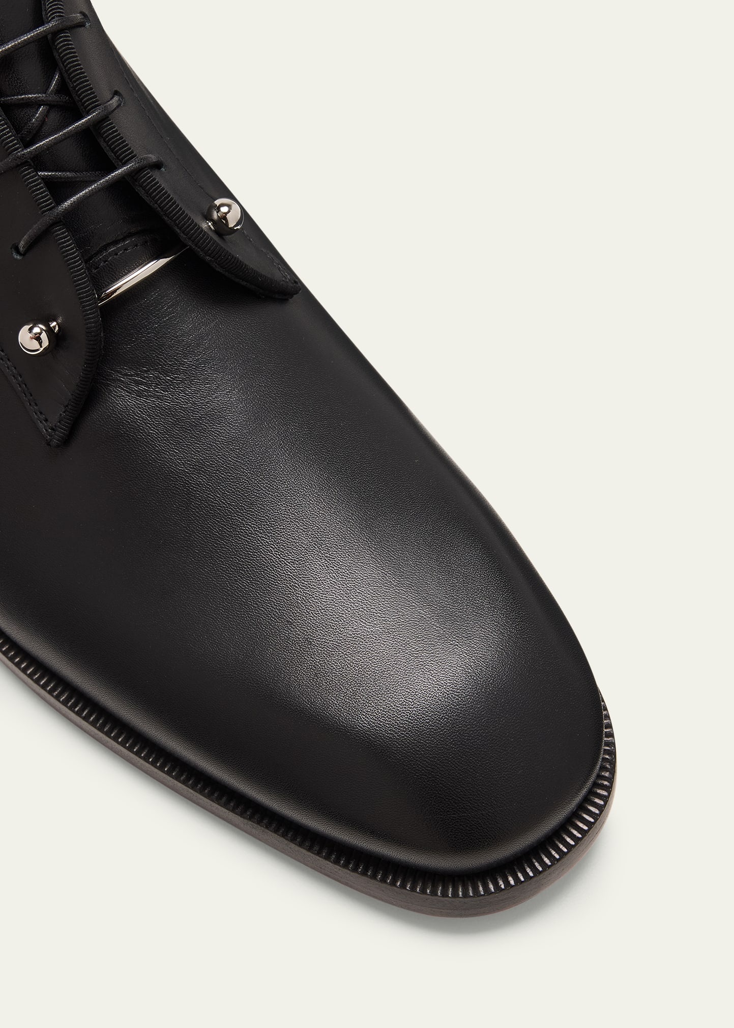 Men's Chambeliss Collar-Pin Leather Derby Shoes - 5