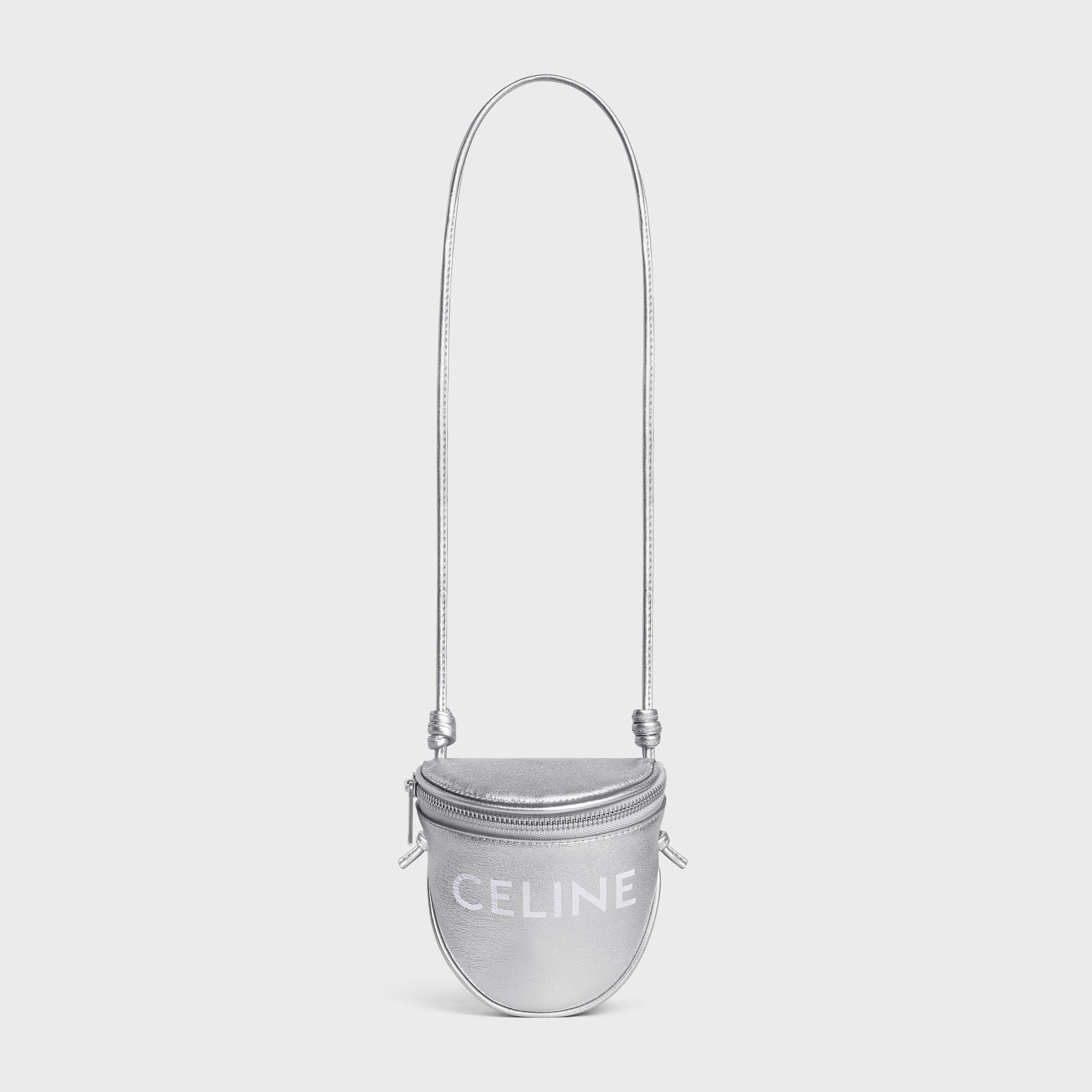 small zipped purse in laminated calfskin with celine print - 5
