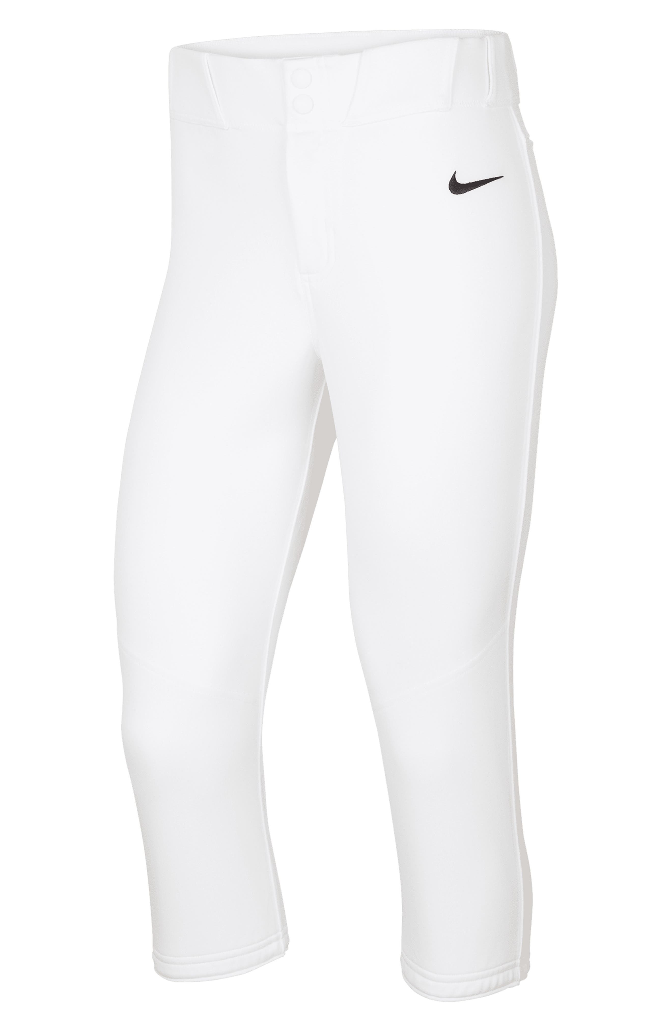 Nike Vapor Select 5 Softball Pants in White/Black at Nordstrom - 1