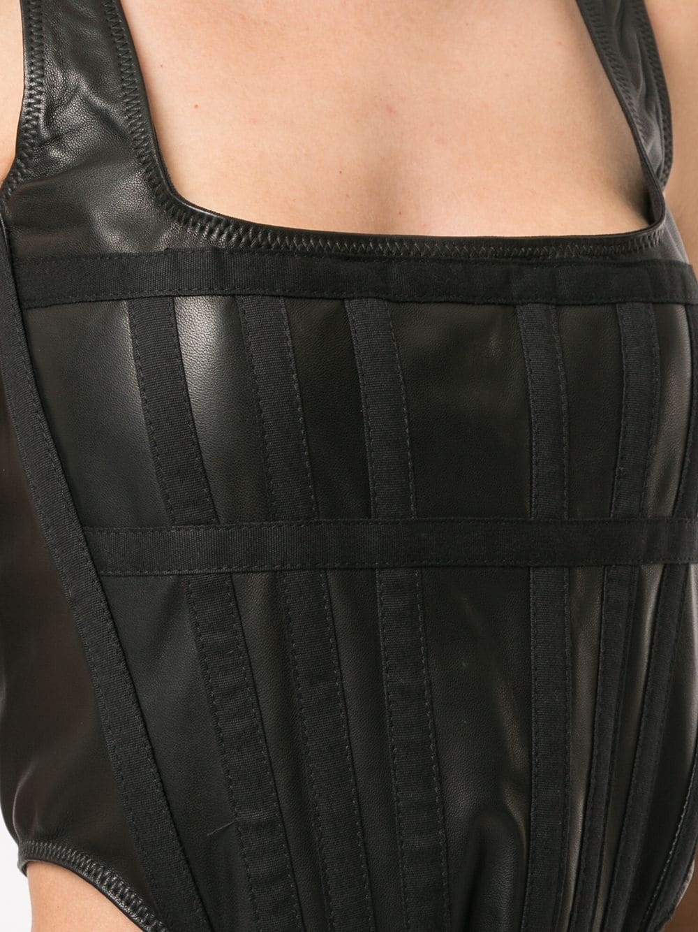 cropped panelled corset - 5