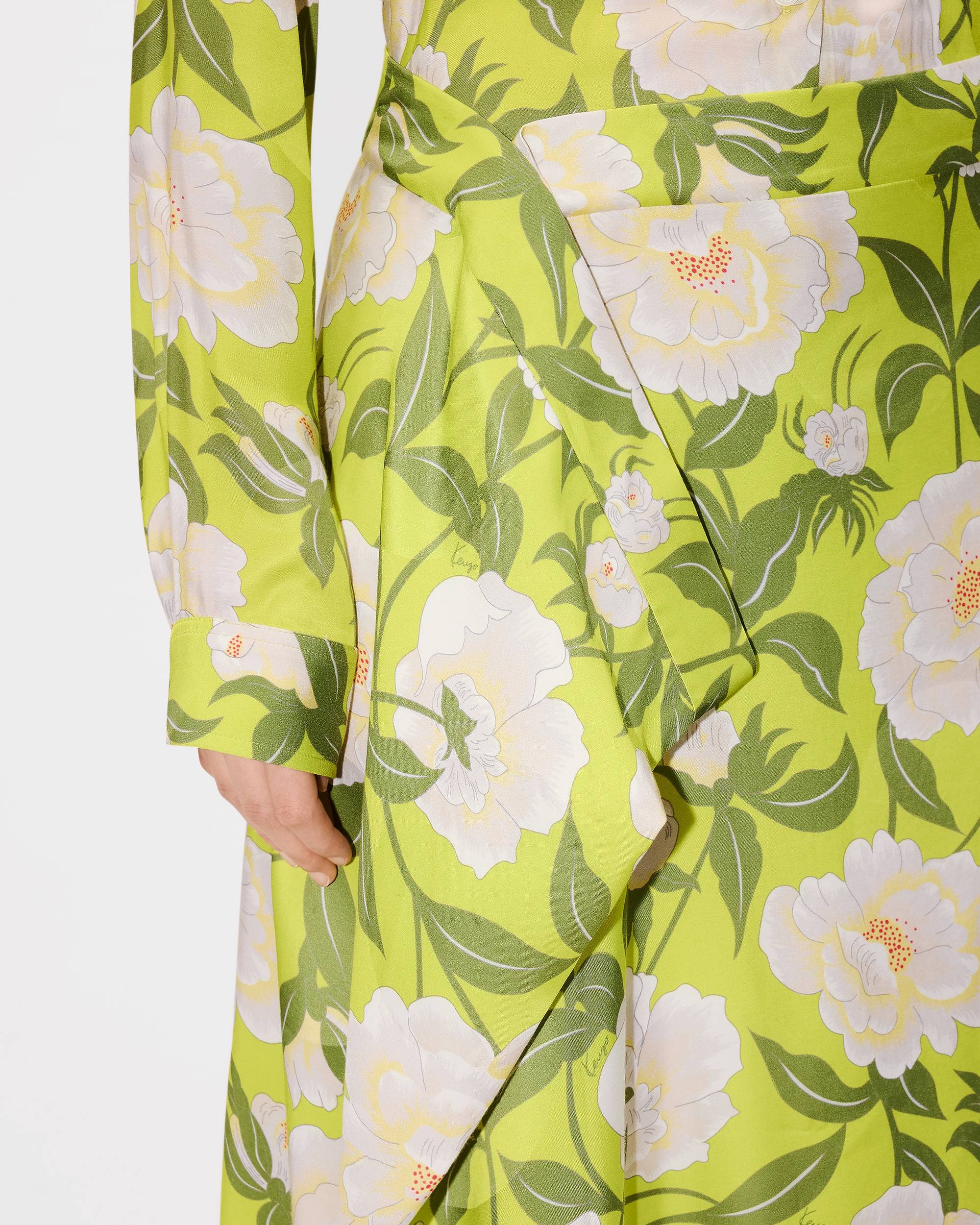 'KENZO Peonies' midi skirt - 6