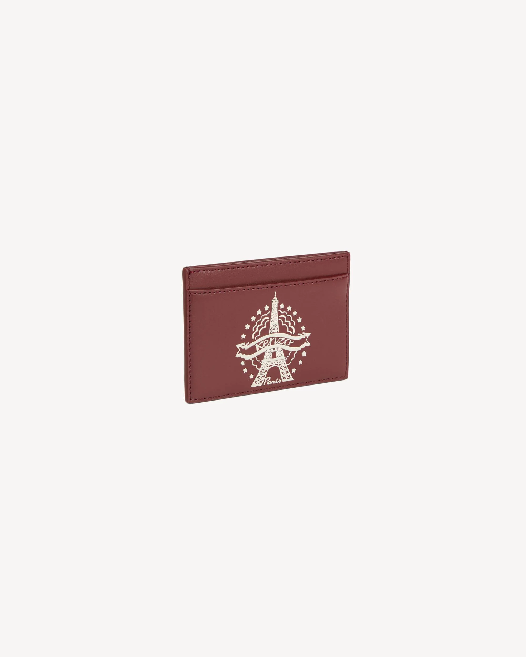 'KENZO Eiffel Tower Design' card holder in leather - 1