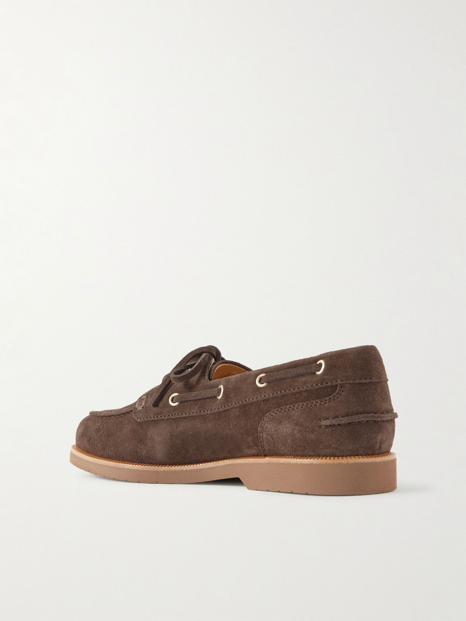 Suede Boat Shoes Dark brown - 4