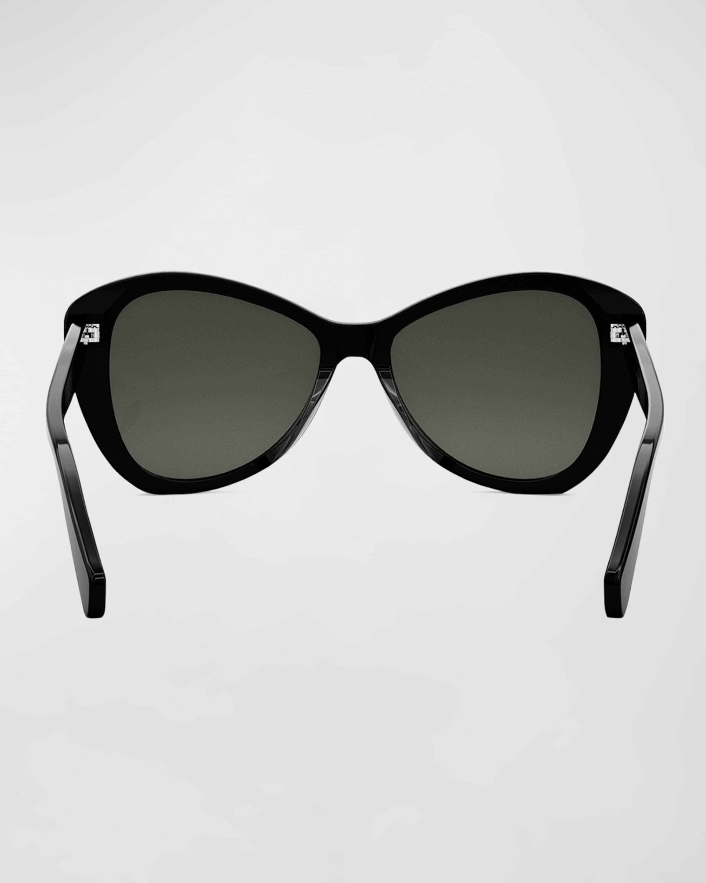 Thin Logo Acetate Butterfly Sunglasses - 5