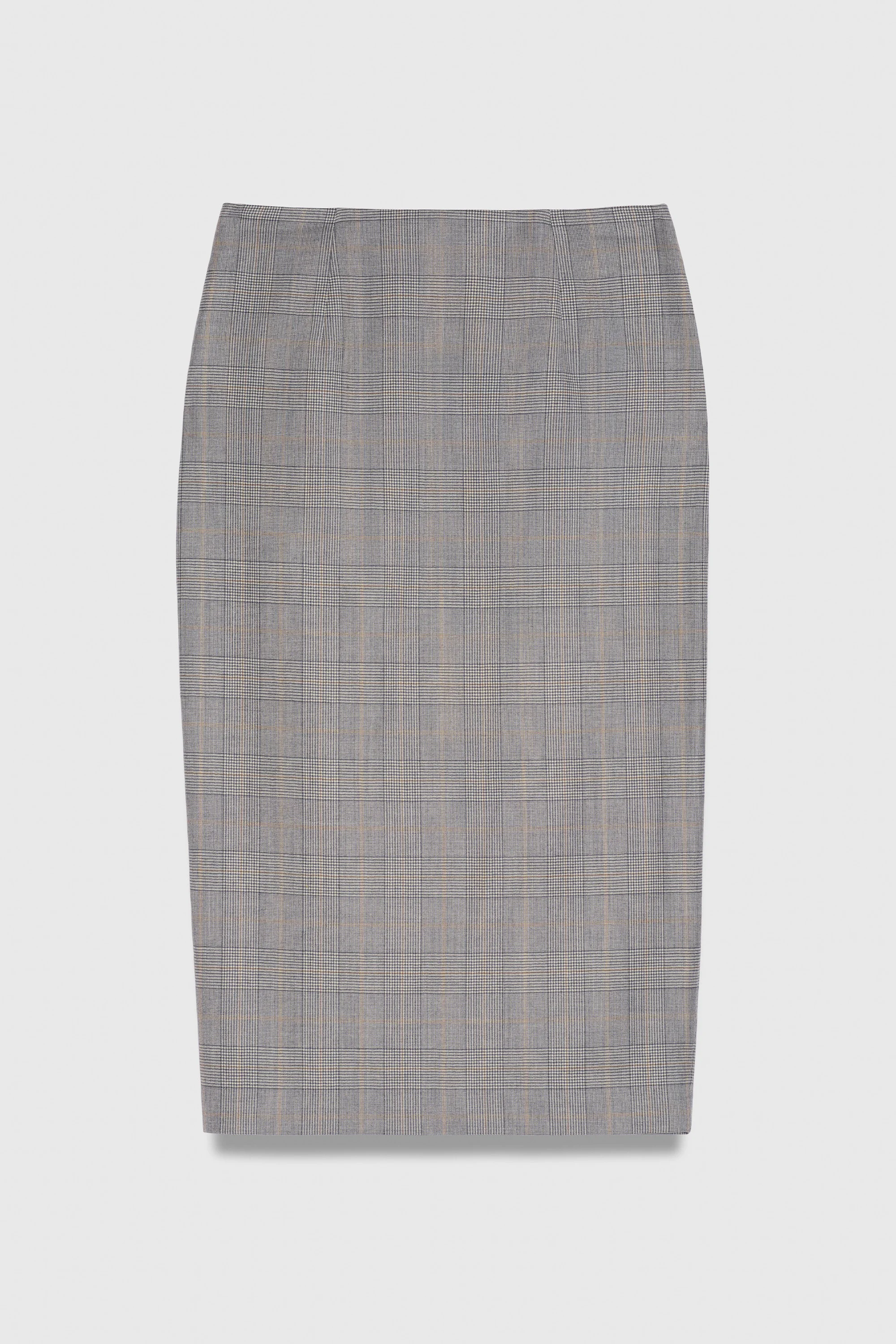 Kerrison Wool Prince Of Wales Skirt - 1