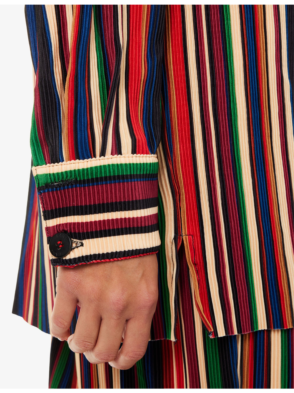 Pipa Stripes Pleated Woven Shirt - 5