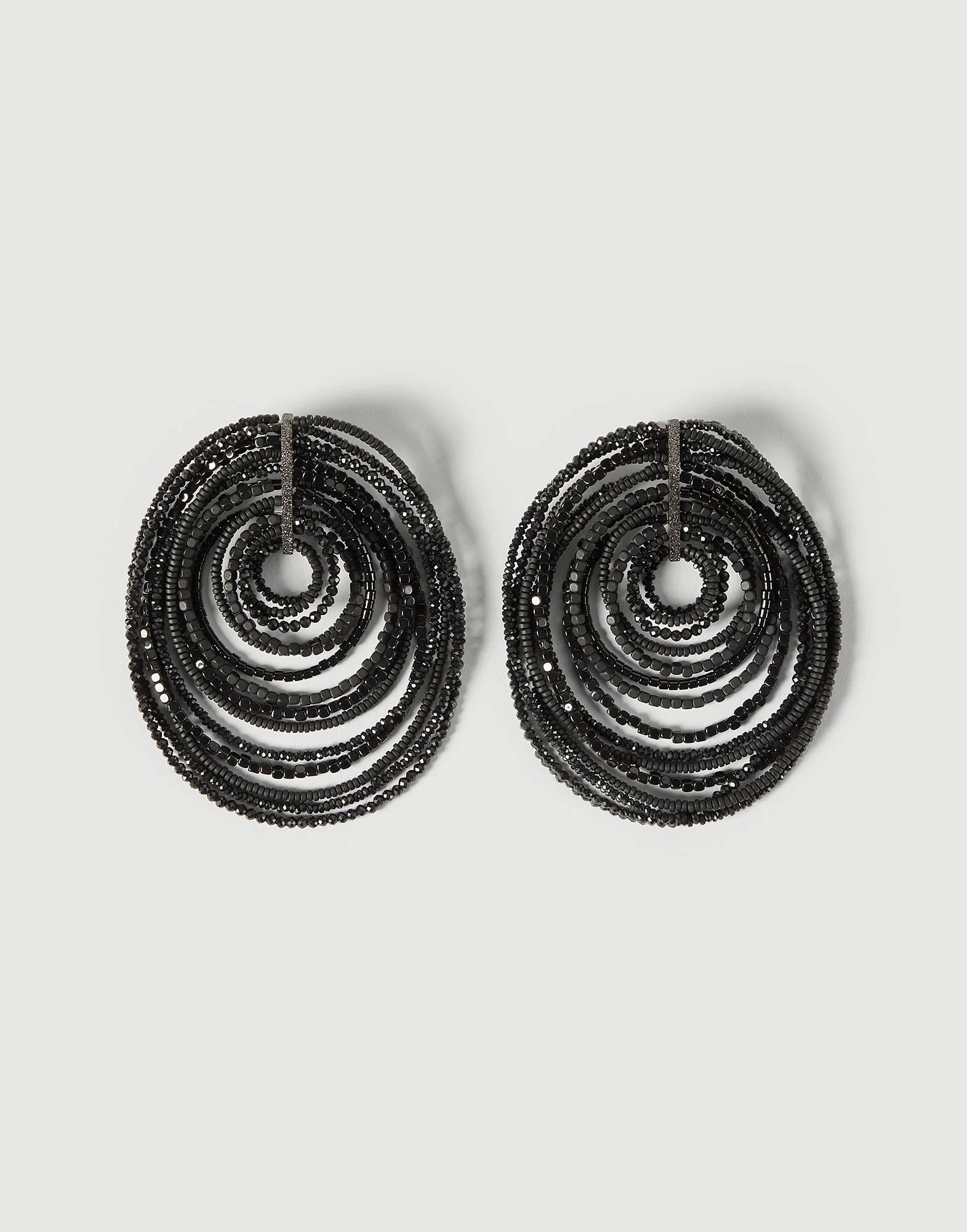 Black hematite and Sterling Silver earrings - 1