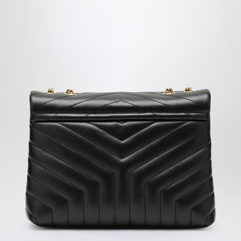 Saint Laurent Black/Gold Medium Loulou Bag Women - 3