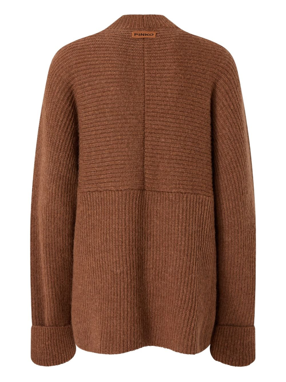 ribbed-cuff panelled sweater - 2