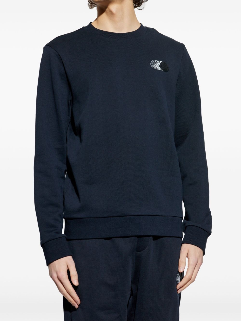 logo-patch sweatshirt - 3