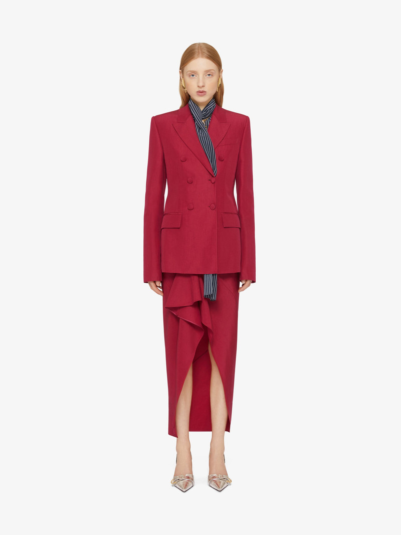 Givenchy DOUBLE BREASTED JACKET IN LINEN AND SILK outlook