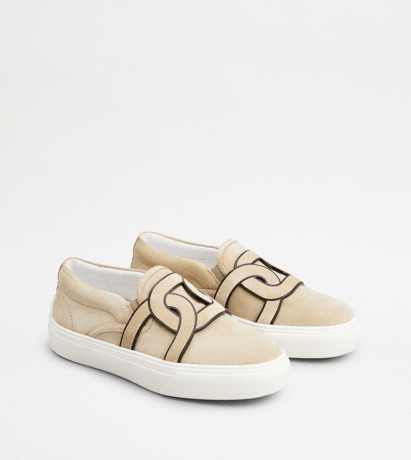 KATE SLIP-ONS IN SUEDE - BEIGE 3
