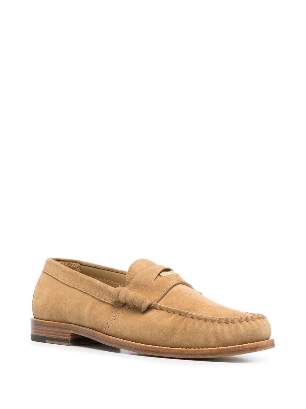 strap-detail suede loafers - 2